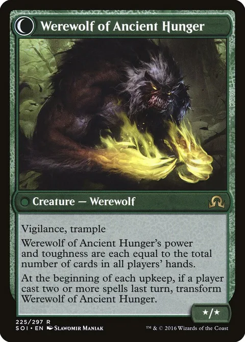 Sage of Ancient Lore / Werewolf of Ancient Hunger – Rückseite
