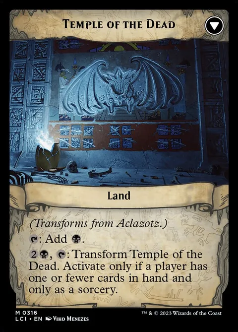 Aclazotz, Deepest Betrayal // Temple of the Dead – Rückseite