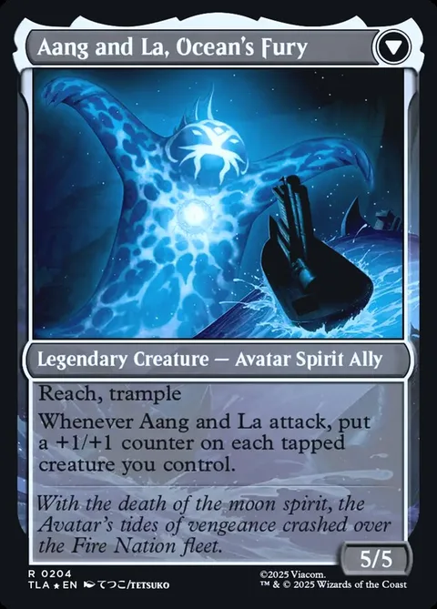 Aang, Swift Savior // Aang and La, Ocean's Fury – Rückseite