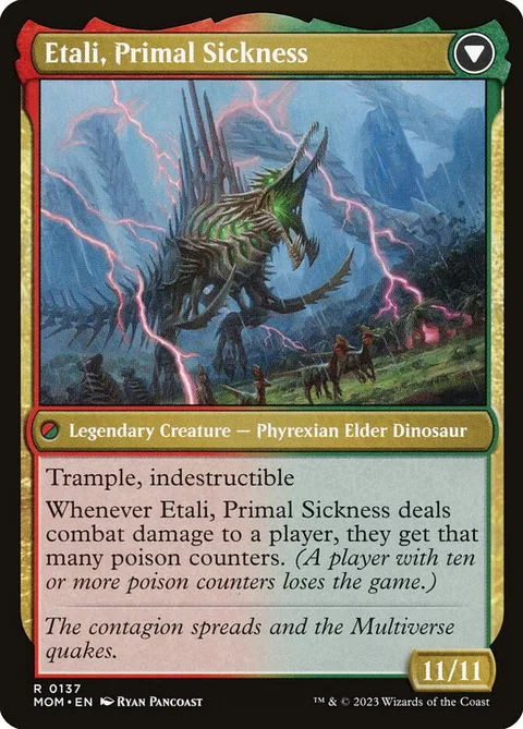 Etali, Primal Conqueror // Etali, Primal Sickness – Achterkant