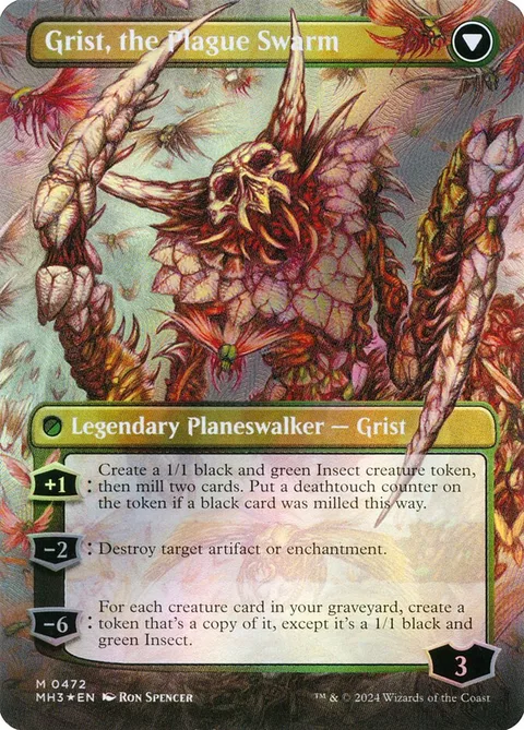 Grist, Voracious Larva // Grist, the Plague Swarm – Rückseite
