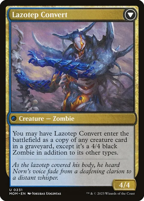 Invasion of Amonkhet // Lazotep Convert – Rückseite