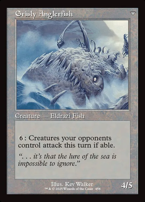 Grizzled Angler / Grisly Anglerfish – Achterkant