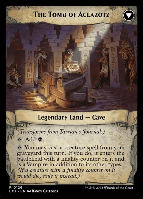 Tarrian's Journal // The Tomb of Aclazotz – Rückseite