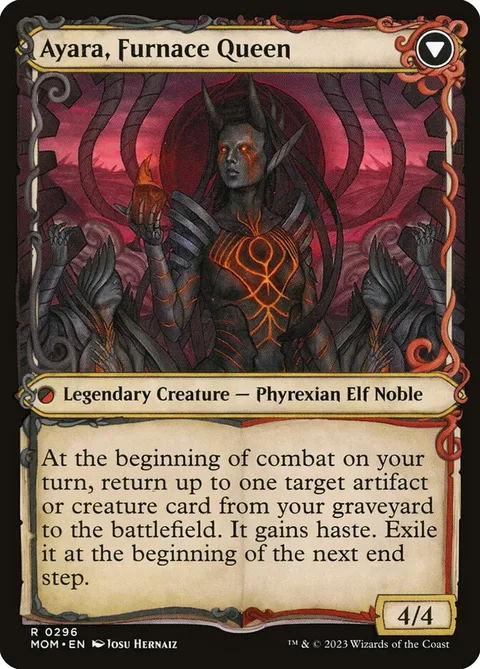 Ayara, Widow of the Realm // Ayara, Furnace Queen – Rückseite
