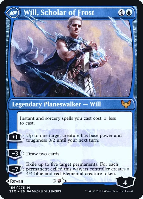 Rowan, Scholar of Sparks // Will, Scholar of Frost – Rückseite