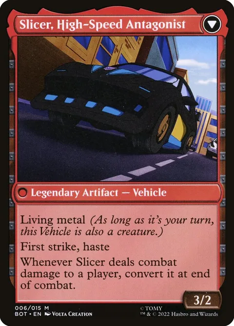 Slicer, Hired Muscle // Slicer, High-Speed Antagonist – Rückseite