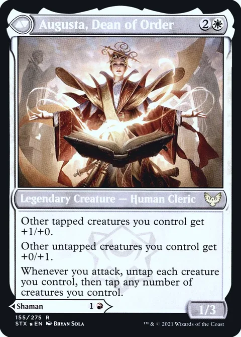 Plargg, Dean of Chaos // Augusta, Dean of Order – Rückseite
