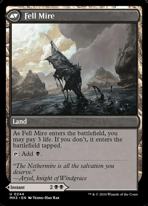 Fell the Profane // Fell Mire – 裏面