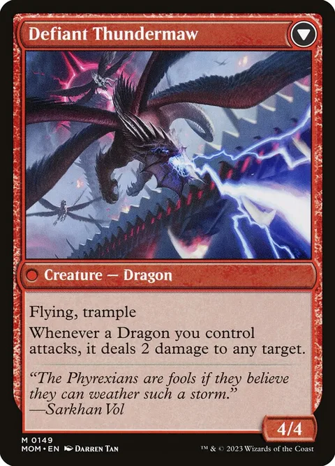 Invasion of Tarkir // Defiant Thundermaw – Rückseite