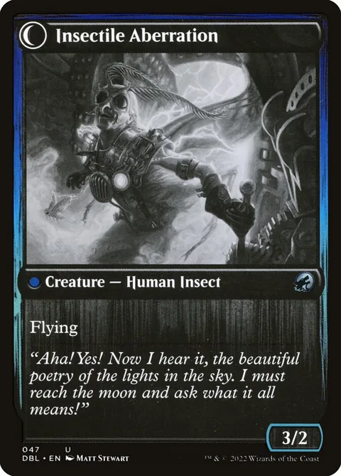Delver of Secrets / Insectile Aberration – Rückseite