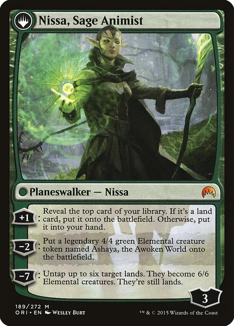 Nissa, Vastwood Seer // Nissa, Sage Animist – Rückseite