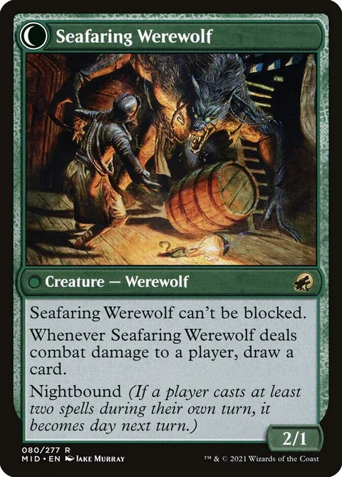 Suspicious Stowaway // Seafaring Werewolf – Rückseite