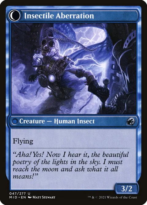 Delver of Secrets / Insectile Aberration – Rückseite