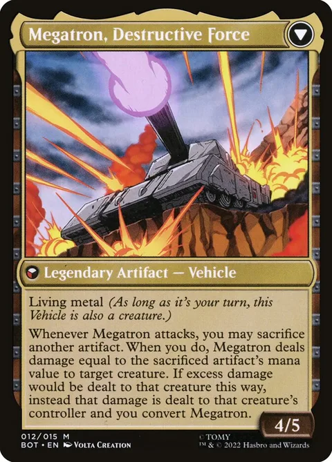 Megatron, Tyrant // Megatron, Destructive Force – Rückseite