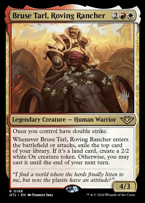 Bruse Tarl, Roving Rancher