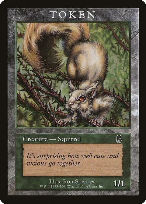 Squirrel Token (Green 1/1)