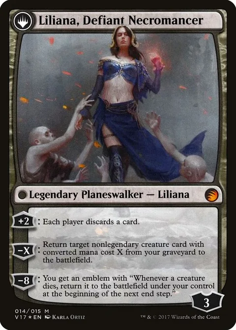 Liliana, Heretical Healer // Liliana, Defiant Necromancer – Rückseite
