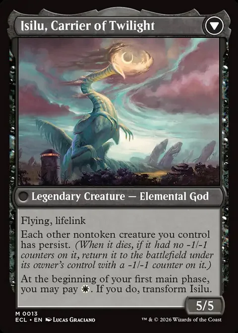 Eirdu, Carrier of Dawn // Isilu, Carrier of Twilight – Rückseite
