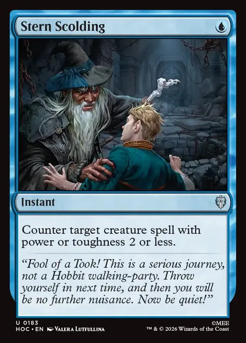 Stern Scolding