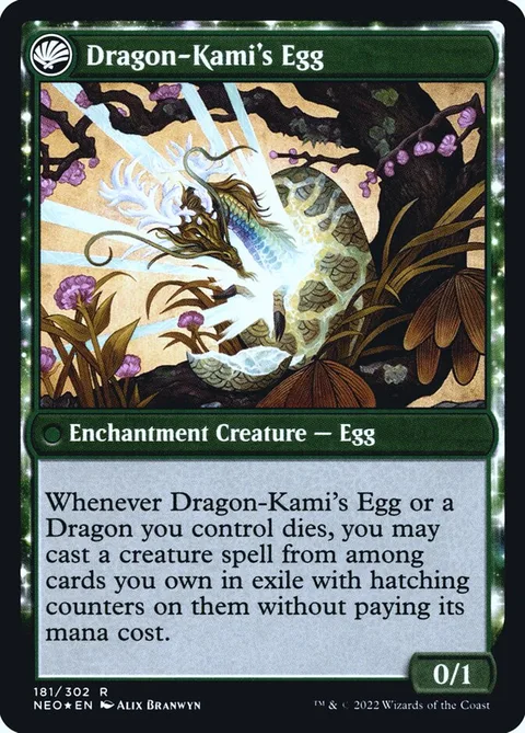 The Dragon-Kami Reborn // Dragon-Kami's Egg – Rückseite