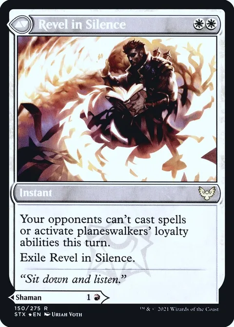 Flamescroll Celebrant // Revel in Silence – Rückseite