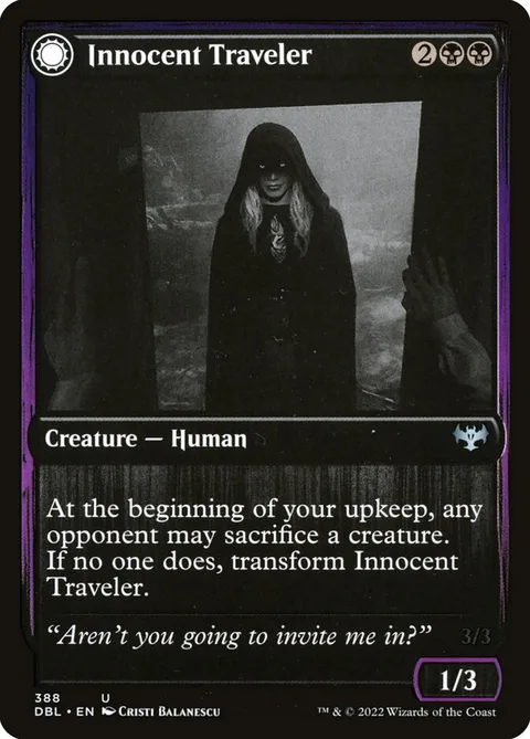 Innocent Traveler // Malicious Invader – Vorderseite