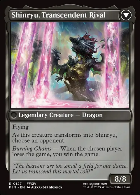 Zenos yae Galvus // Shinryu, Transcendent Rival – Rückseite