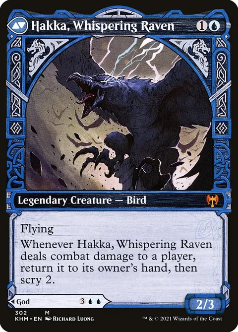 Alrund, God of the Cosmos // Hakka, Whispering Raven – Rückseite