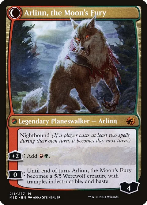 Arlinn, the Pack's Hope // Arlinn, the Moon's Fury – Rückseite