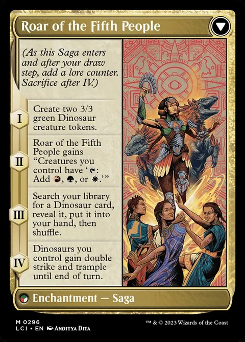 Huatli, Poet of Unity // Roar of the Fifth People – Rückseite
