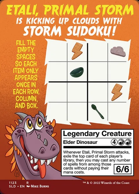 Etali, Primal Storm – Rückseite
