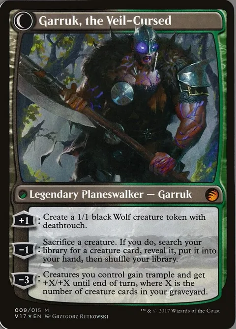 Garruk Relentless / Garruk, the Veil-Cursed – Rückseite
