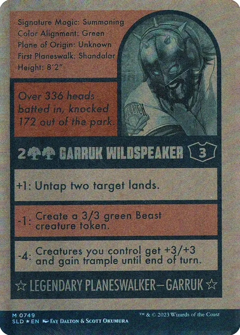 Garruk Wildspeaker – Rückseite