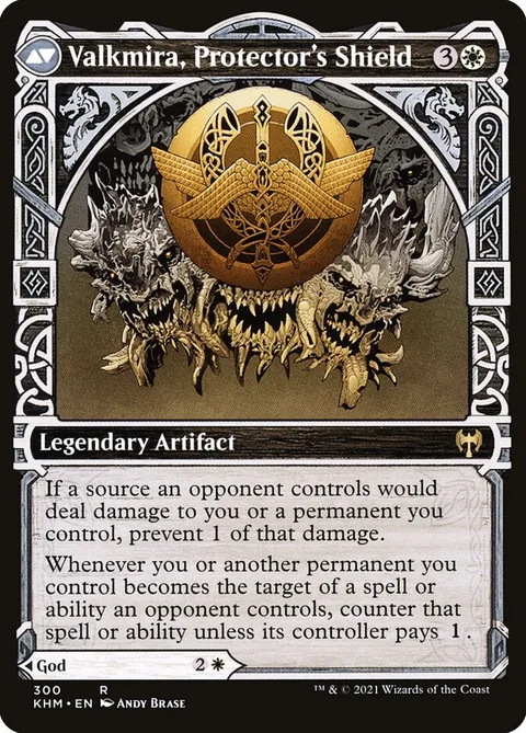 Reidane, God of the Worthy // Valkmira, Protector's Shield – Achterkant