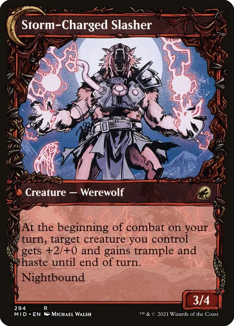 Reckless Stormseeker // Storm-Charged Slasher – Rückseite
