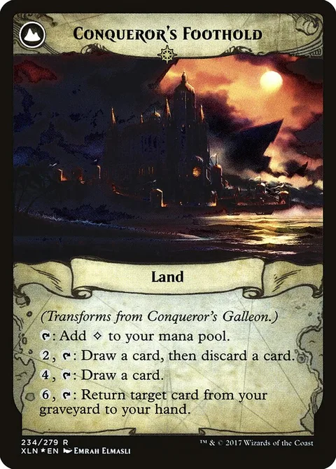 Conqueror's Galleon / Conqueror's Foothold – Rückseite