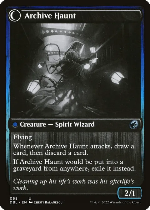 Overwhelmed Archivist // Archive Haunt – Rückseite