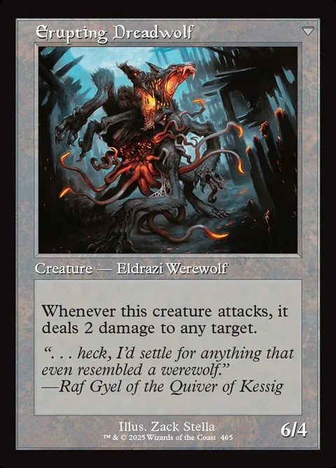 Smoldering Werewolf / Erupting Dreadwolf – Achterkant
