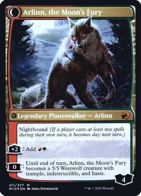 Arlinn, the Pack's Hope // Arlinn, the Moon's Fury – Rückseite
