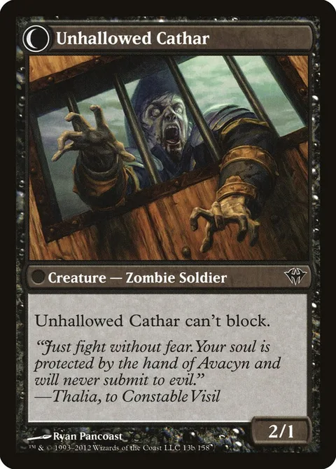 Loyal Cathar / Unhallowed Cathar – Rückseite