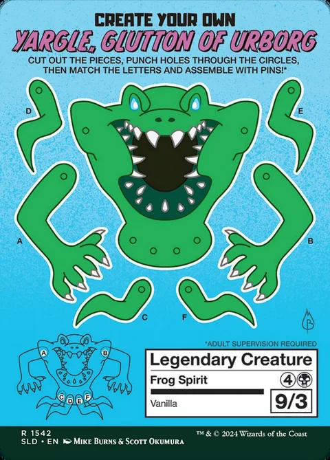 Yargle, Glutton of Urborg – Rückseite