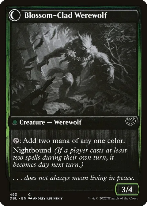 Weaver of Blossoms // Blossom-Clad Werewolf – Rückseite