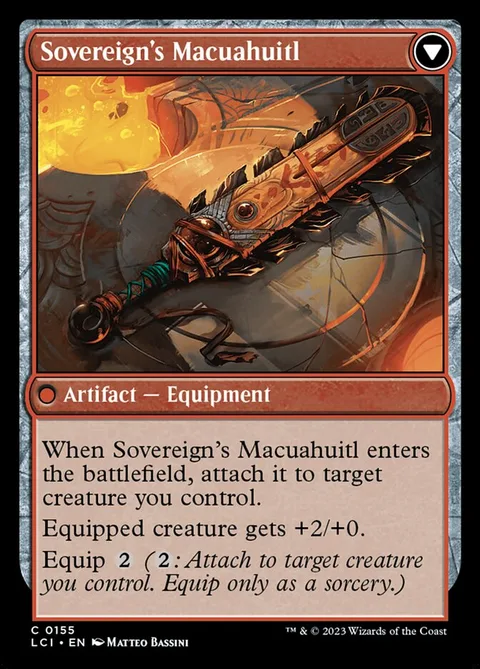 Idol of the Deep King // Sovereign's Macuahuitl – Rückseite