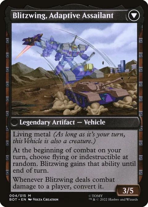 Blitzwing, Cruel Tormentor // Blitzwing, Adaptive Assailant – Rückseite