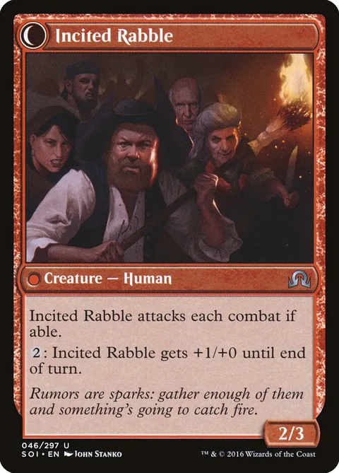 Town Gossipmonger / Incited Rabble – 裏面