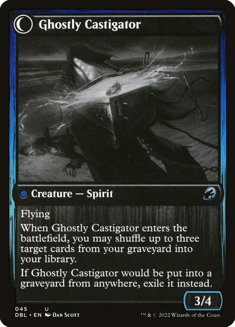 Covetous Castaway // Ghostly Castigator – Achterkant