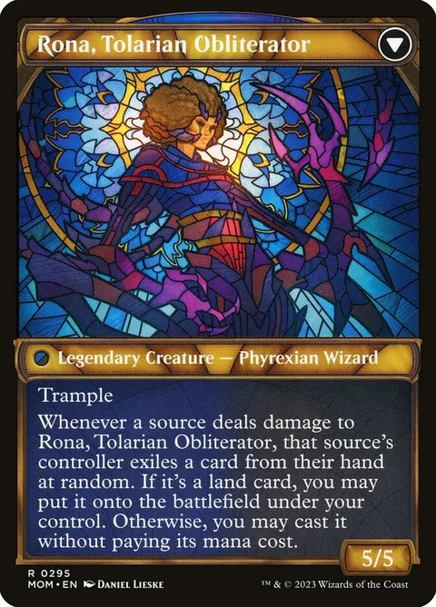 Rona, Herald of Invasion // Rona, Tolarian Obliterator – Rückseite