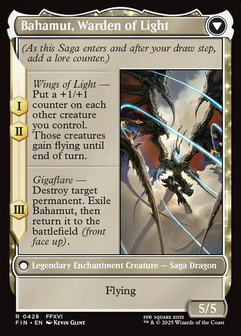 Dion, Bahamut's Dominant // Bahamut, Warden of Light – Rückseite