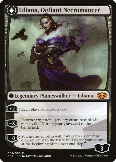 Liliana, Heretical Healer // Liliana, Defiant Necromancer – Rückseite